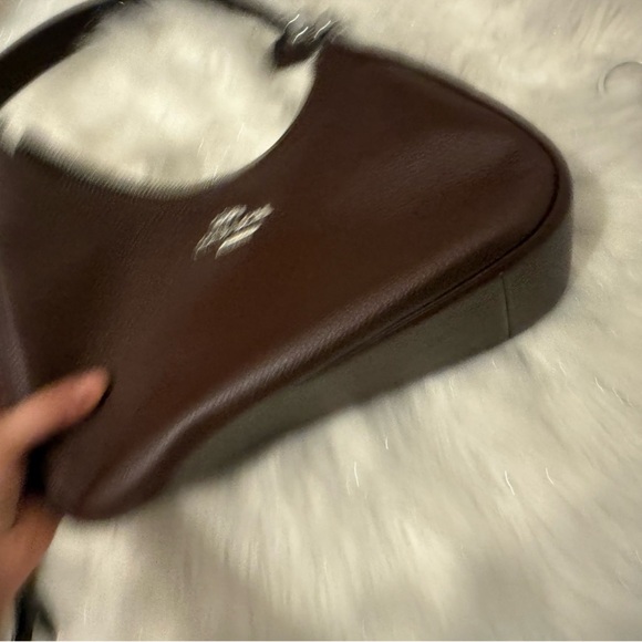 Coach Dark Brown Leather Shoulder Bag - Picture 5 of 6